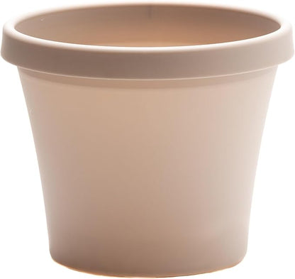 Bloem Terra Pot Planter: 12" - Pebble Stone Beige - Durable Resin Pot, for Indoor and Outdoor Use, Gardening, 3.5 Gallon Capacity, Saucer Sold Separately