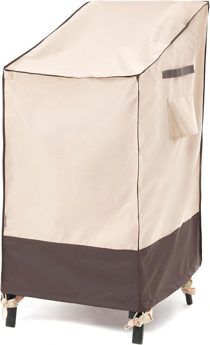 F&J Outdoors Waterproof Anti-UV Heavy Duty Patio Cover for 4-6 Stacking Chairs, 27" W x 37" D x 47" H, 1Pack