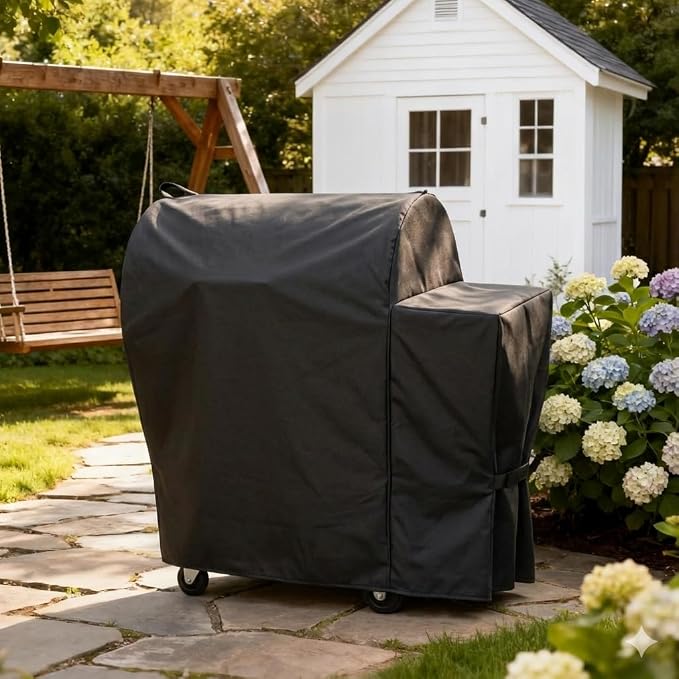 Outdoor Grill Cover for Charbroil Medallion Series Modular Outdoor Kitchen 5-Burner Grill, Waterproof BBQ Griddle Cover for Char Broil Model 463246118,Black