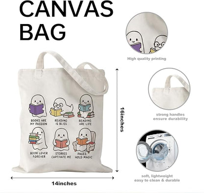 Canvas Bag for Women Grocery Shopping Travel Gym Weekender Vacation Womens Work Tote Bag Gifts