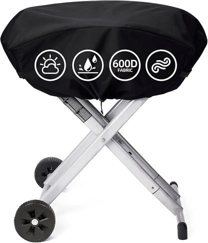 Portable Grill Cover for Coleman Roadtrip 285/LX/LXE/LXX and Smoke Hollow 205 Grill, Waterproof & Windproof Gas Griddle Cover, UV &Tear Resistant, 600D Heavy Duty Outdoor Accessories(Cover Only)