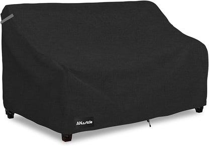 3-Seater Patio Sofa Cover,76W x 32.5D x 33H Inches Outdoor Couch Cover,100% Waterproof Heavy Duty Patio Sofa Covers,Patio Furniture Covers,Black