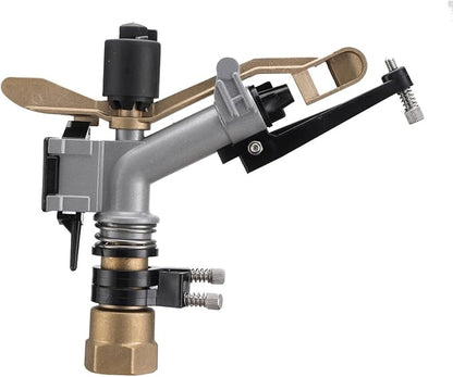 1" Agriculture IrrigationSprinkler Gun Sprinkler Large-Area Irrigation Spray Gun Garden Farm Watering Sprinkler 360° Adjustable Watering for Farms, Orchards, Tea Gardens, Forestry,Pack of 2