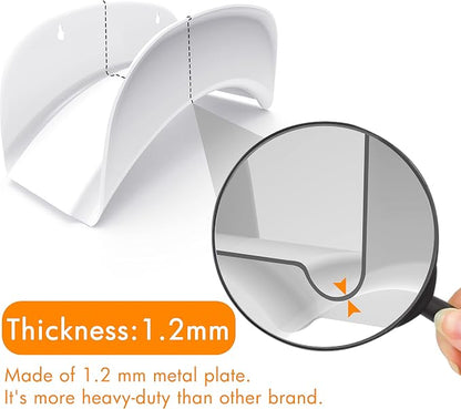 Gardzen Heavy Duty Hose Hanger Wall Mount, Hose Holder, Hook, Rack, Support for Outside, White