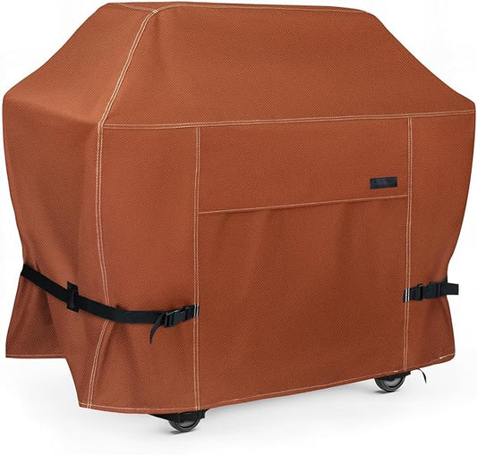 NettyPro Grill Cover Heavy Duty Waterproof 72 inch, Outdoor 3-5 Burners Gas BBQ Cover for Outside Weber, Char-Broil, Brinkmann, Nexgrill Large Barbecue, Black