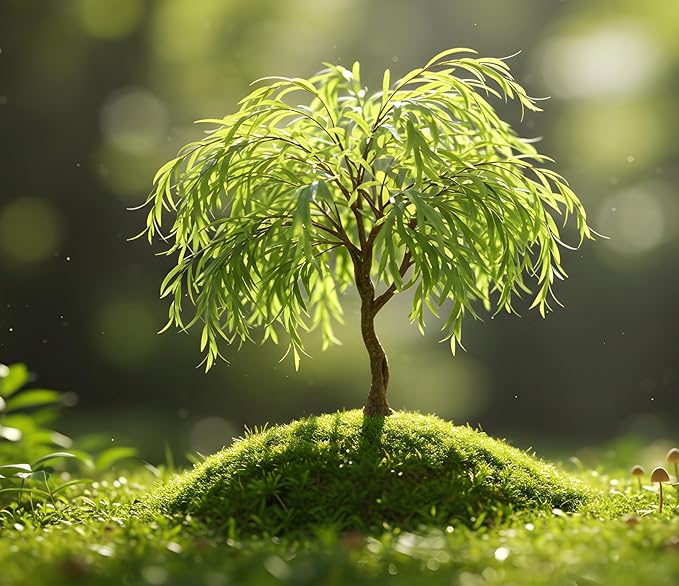 2 Miniature Weeping Willow Tree Cuttings to Grow - Stunning Weeping Branches are a Sight to See - Fast & Easy to Grow - Perfect for Indoor Pots or Outdoor Gardens, Unique Bonsai Gift for Gardeners