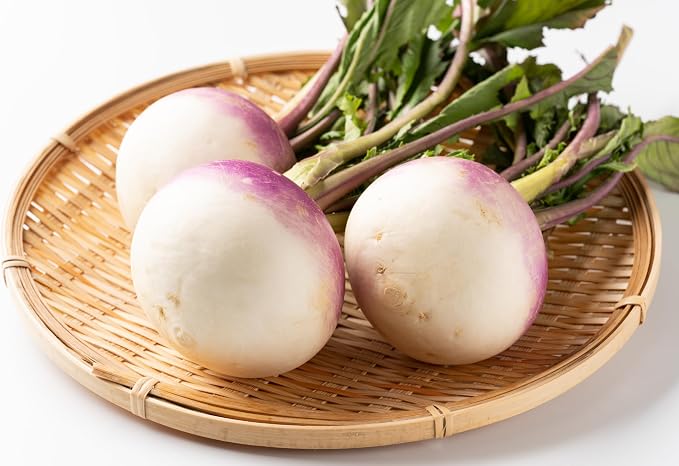 TKE Farms & Gardens - Purple Top Turnip Seeds for Planting, 12 Grams, 5000 Heirloom Seeds, Non-GMO, Packet Includes Instructions for Growing, Brassica rapa, Qty 1