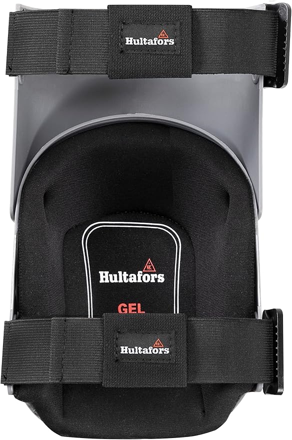 Hultafors Work Gear HT5280 Ultraflex, Articulated Gel Kneepads for Work with Thick Layered Gel Cushion, High-Density Closed-Cell Foam and Neoprene Padding, Hinged Kneepad, Quick Snap Clip, Anti-Scuff