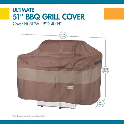 DUCKCOVERS® Ultimate Waterproof BBQ Grill Cover, 51 Inch, Grill Cover, Grill Cover for Outdoor Grill, BBQ Cover
