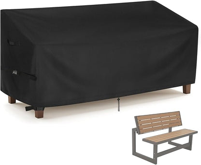 Customized Bench Cover for Outdoor Bench/Sofa ,Personalized Heavy Duty Waterproof Bench Cover for Convertible Bench/Backless Bench/Entryway Bench/Garden Bench/Glider Bench/Sofa/Loveseat/Couch