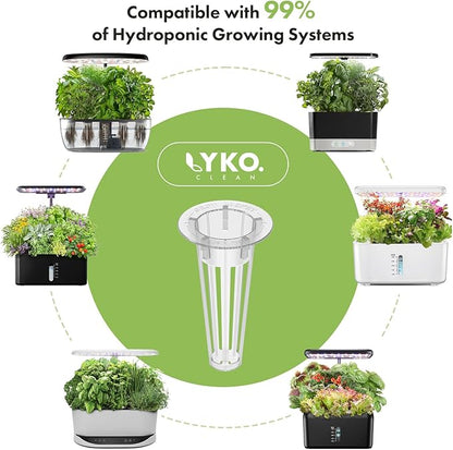 LYKOCLEAN 12 Pods Cherry Tomato Seed Pod Kit for AeroGarden, idoo, Ahopegarden Hydroponic Growing System Indoor Include Red Chili/Purple Bell/Green/Yellow Pepper, Golden/Red Cherry Tomato, 400+ Seeds