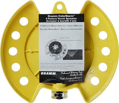 DRAMM Watering and Tool Set Includes 9-Pattern Revolver Spray Gun, 9-Pattern ColorStorm Turret Sprinkler, and Colorpoint Compact Shear, Yellow