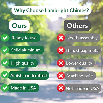 Lambright Chimes Church Bell Large 65" Tall Bronze Personalized Wind Chime, Custom Windchimes for Memorial, Sympathy, Loss, Anniversary for Wife, Friend, Mother, Grandmother, Pet - Made in America