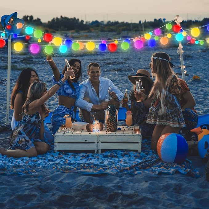 Waterproof 4-Inch LED Floating Pool Lights, Rechargeable Orb Night Light for Kids, 16 RGBW Colors Light Up Ball, Hot Tub Lights, Pool Accessories, Remote Control (1Pack)