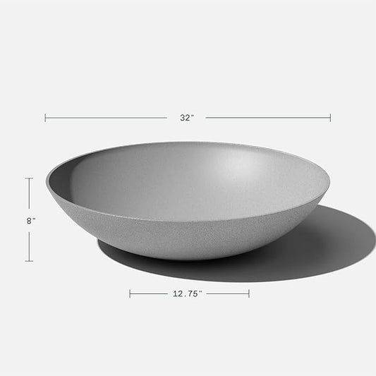 Veradek Mason Series Lane Bowl Planter| for Indoor or Outdoor Tabletops/Gardens |Made from Plastic-Stone Composite with Drainage Holes|Modern Décor for Flowers, Succulents, Small Plants