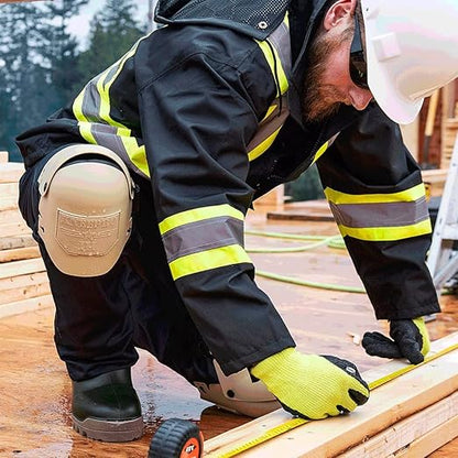 Sellstrom Ultra Flex KneePro Professional Knee Pads for Men & Women with Thick Foam Cushioning & Heavy Duty Hard Outer Shell - Adjustable Straps with Speed-Clips & Ergonomic Metal Hinges - for Construction Work, Gardening, Roofing, Flooring
