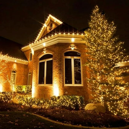 Dailyart Cluster Lights Christmas 500 LED Christmas Tree Lights Indoor Outdoor Waterproof 49Ft Fairy Lights Plug in with Remote & Timer Christmas String Twinkle Lights for Xmas Tree House, Green Wire