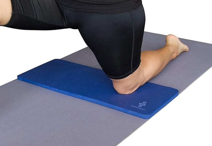 SukhaMat Yoga Knee Pad Cushion for Knees, Elbows, Wrists, Extra-Thick, 15mm Thick, 24x10 Inches, Designed for Durable Comfort During Exercise