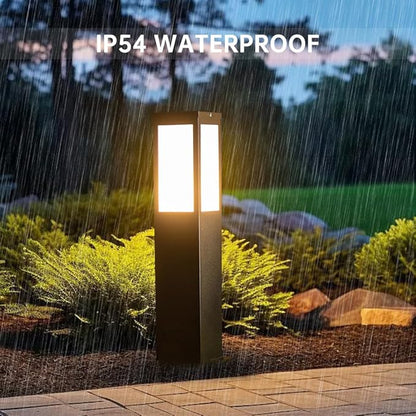 Outdoor Landscape Path Light E26 Bollard Lighting Fixture IP54 Waterproof Pathway Light with Stainless Steel Garden Floor Lamp Outdoor Walkway Lights for Lawn Courtyard Driveway Decoration