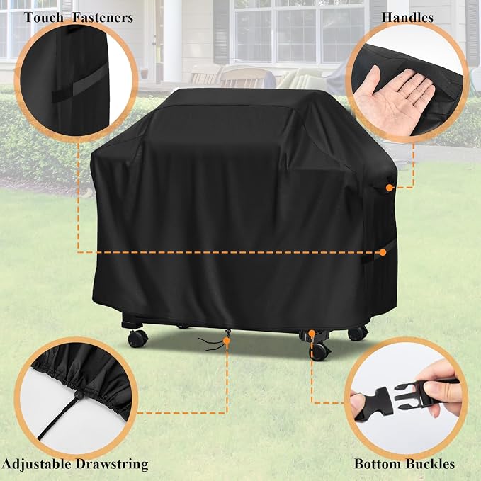 Customized Grill Cover for Outdoor Grills, Personalized Heavy Duty Waterproof Griddle Cover for Flat Top Gas Griddle, BBQ Grills, Propane Grill, Gas Grill, Smoker