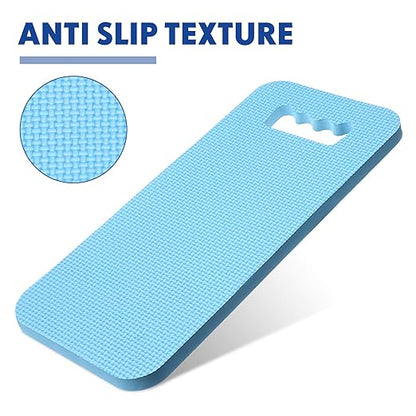 Riakrum 20 Pcs Garden Kneeling Pad Garden Knee Pads Thick Foam Knee Mat Waterproof Knee Cushions for Kneeling Multi Functional Kneeler for Praying, Gardening, Baby Bath, Yoga, 15.4 x 6.7 Inch (Blue)