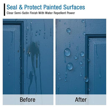 Rain Guard Paint Sealer Concentrate | Makes 1 Gallon | Protects All Painted Surfaces like Concrete, Wood, Stone from Water Damage, Stains/other contaminents | Silane/Siloxane Acrylic Waterproofer