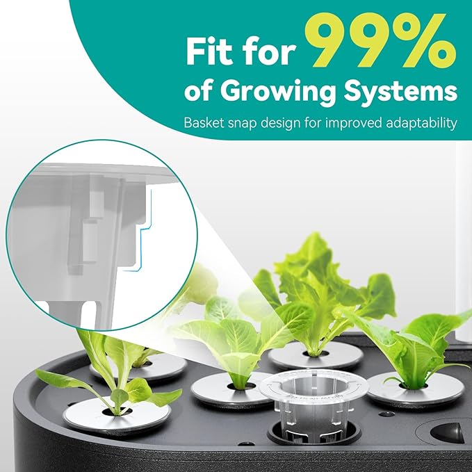 Flower Seed Pods for Ahopegarden, iDOO MUFGA Hydroponics Growing System Indoor Gardening, 400+ Seeds, Dwarf Sunflower Bambino, French Marigold, Dahlia, Dwarf Petunia(18-Pods)