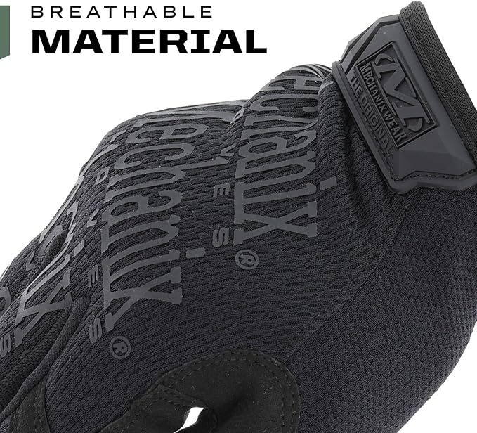 Mechanix Wear: The Original Covert Tactical Work Gloves with Secure Fit, Flexible Grip for Multi-purpose Use, Durable Touchscreen Safety Gloves for Men (Large, Black)