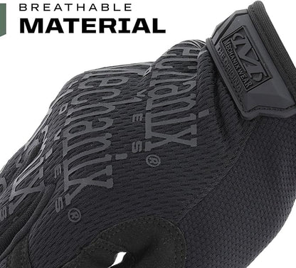 Mechanix Wear: The Original Covert Tactical Work Gloves with Secure Fit, Flexible Grip for Multi-purpose Use, Durable Touchscreen Safety Gloves for Men (Large, Black)