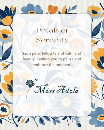 Miss Adola Canvas Tote Bag for Women – Aesthetic Canvas Bag with Zipper Cute Stylish Reusable Shoulder Totes for Shopping Work Daily Vacation, Blue Yellow Flower