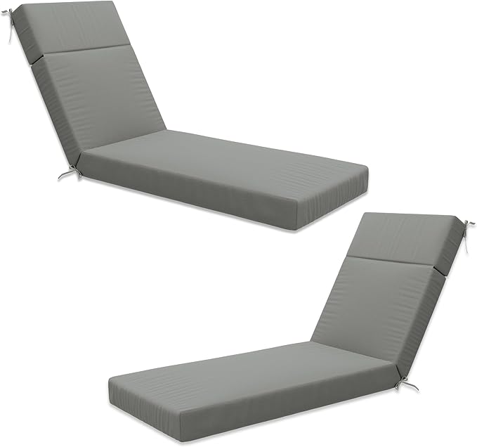 Chaise Lounge Cushion for Outdoor Furniture, Waterproof Fade and Tear Resistant Lounge Deck Chair Cushions for Patio Lawn Pool Resort Hotel