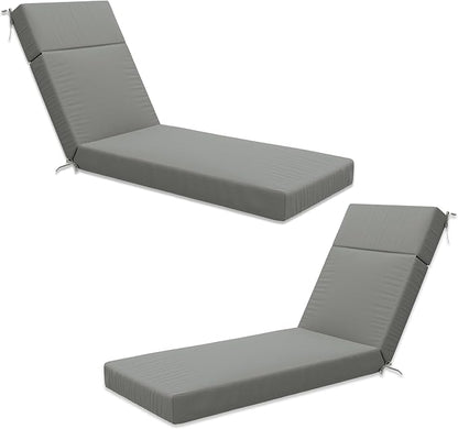 Chaise Lounge Cushion for Outdoor Furniture, Waterproof Fade and Tear Resistant Lounge Deck Chair Cushions for Patio Lawn Pool Resort Hotel