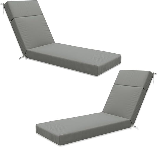 Chaise Lounge Cushion for Outdoor Furniture, Waterproof Fade and Tear Resistant Lounge Deck Chair Cushions for Patio Lawn Pool Resort Hotel