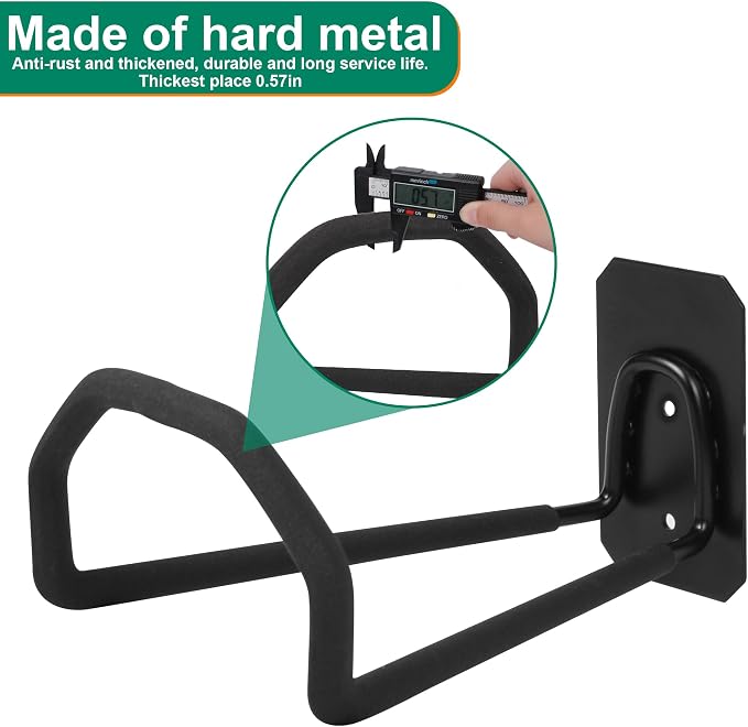 PeoMev 2pcs Heavy Duty Hose Hanger Wall Mount Water Hose Holders for Outside, Sturdy Hose Stand for Garden Hose Storage and Extension Cords (2pcs)