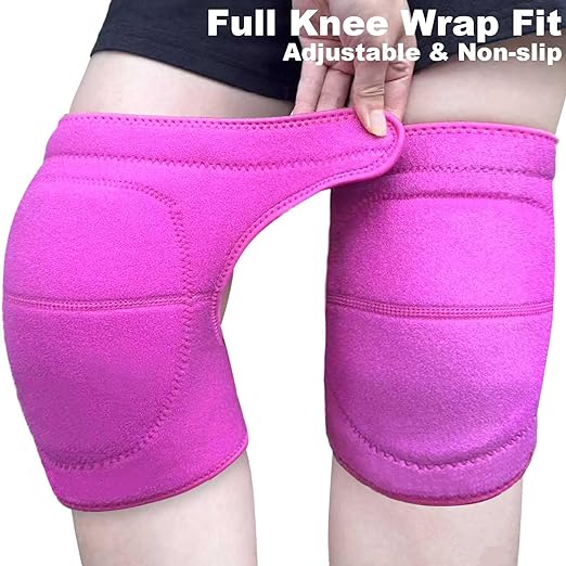 Garden Knee Pads for Women Men, Extra Thick Knee Padding for Gardeners Cleaners Carpenters, Waterproof Kneeling Cushion for Concrete Flooring Work, Comfortable & Lightweight, Pink M (1Pair)