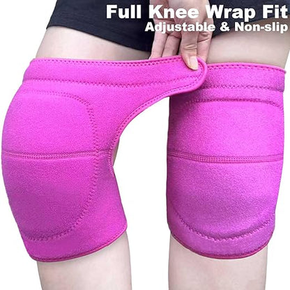 Garden Knee Pads for Women Men, Extra Thick Knee Padding for Gardeners Cleaners Carpenters, Waterproof Kneeling Cushion for Concrete Flooring Work, Comfortable & Lightweight, Pink M (1Pair)