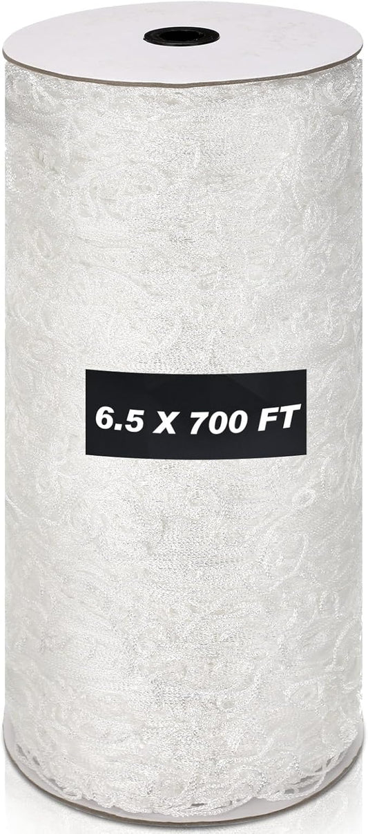 Berlune 6.5 x 700 ft Trellis Netting Roll Soft Mesh Nylon Heavy Duty Garden Trellis Netting Bulk for Climbing Plants, Grape Racks, Growing Support Bean, Pea, Tomatoes