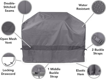 Covermates Grill Cover - Weather Resistant Outdoor Cover, Heavy Duty BBQ Covers for Large Outdoor Kitchen, Elite 300D Polyester, 66 Inch, Charcoal