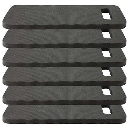 6 Pack Garden Kneeling Pads, Foam Thick Knee Pad, Kneeler Mat for Long Gardening Hours, Yoga, Prayer and Exercise 16 x 7 x 1 Inch, Black