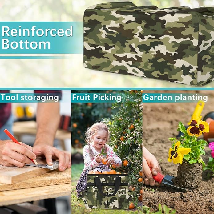 Garden Tool Bag Garden Tool Storage Bag with Pockets Handle Portable Garden Tote Bags for Women Men