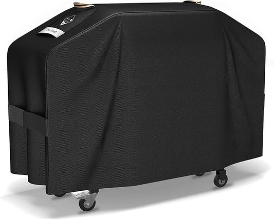 PasWith Griddle Cover for Blackstone 28 inch Griddle with Hood,Upgraded Rip-Proof & Waterproof Windproof 900D 5483 Grill Cover for Blackstone 2 Burner Griddle with Strap and Air Vent
