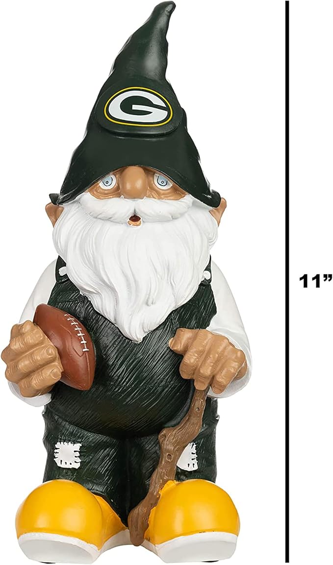 NFL Resin 11.5" Team Logo Outdoor Garden Statue Gnome