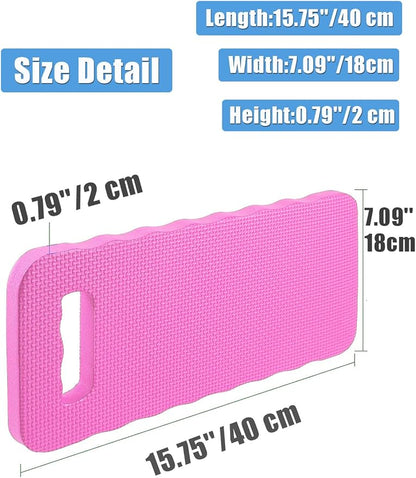 YWSHF 2 PCS Pink Garden Kneeling Pad,Knee Mat Waterproof Foam Knee Pads for Gardening,Cleaning,Baby Bath,Yoga,Praying and Exercise 15.745'' x 7.09'' x 0.79''