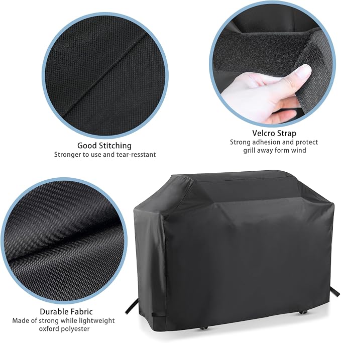 Grill Cover for Monument Grills Mesa 400M and Mesa 300, 53 Inch for 35000, 36000, Heavy Duty & Waterproof, Outdoor Barbecue Cover