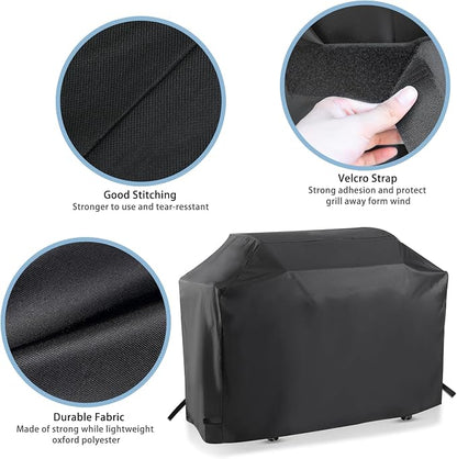 Grill Cover for Monument Grills Mesa 400M and Mesa 300, 53 Inch for 35000, 36000, Heavy Duty & Waterproof, Outdoor Barbecue Cover