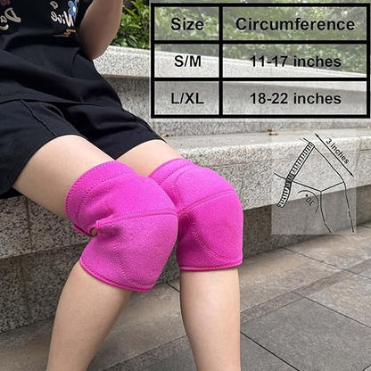 Garden Knee Pads for Women Men, Extra Thick Knee Padding for Gardeners Cleaners Carpenters, Waterproof Kneeling Cushion for Concrete Flooring Work, Comfortable & Lightweight, Pink M (1Pair)