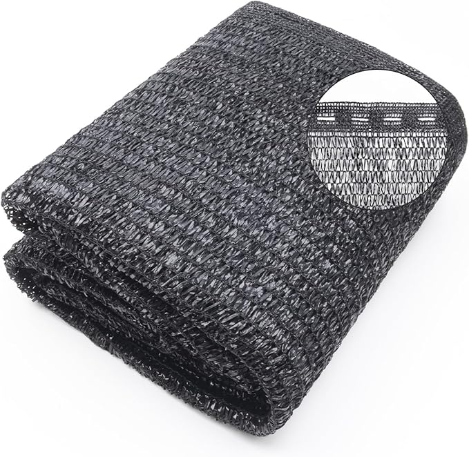 Cool Area 40% 6.5x16.5ft Sunblock Shade Cloth Cover Mesh UV Resistant Net for Garden Flower Plant Greenhouse, Black