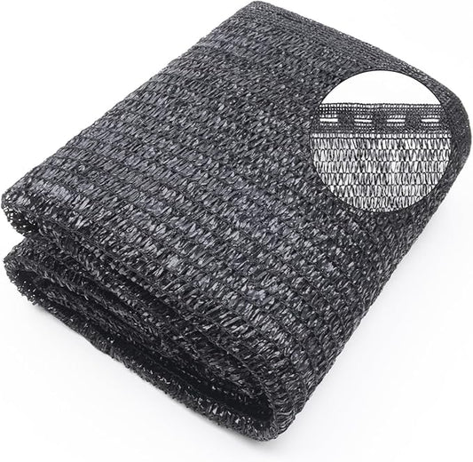 Cool Area 40% 6.5x16.5ft Sunblock Shade Cloth Cover Mesh UV Resistant Net for Garden Flower Plant Greenhouse, Black