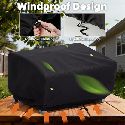 NOELIFE 24 Inch Tabletop Grill Cover for Cuisinart CGG-306/CGG-059, Blackstone 22 inch Table top Griddle, Royal Gourmet PD1301R, Waterproof & Windproof Outdoor BBQ Grilling Accessories (Cover Only)