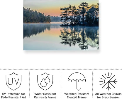 Trademark Fine Art ' Before People Wake ' Outdoor All-Weather Wall Decor by Benny Pettersson 30x47